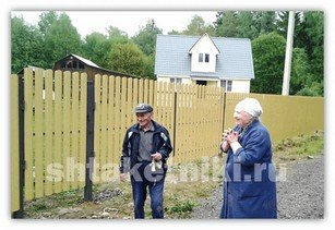 Фото забора штакетник RAL 1014 бежевый в Шымкенте