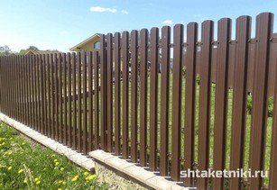 Штакетник широкий 115 мм 8017 шоколад в городе Атырау